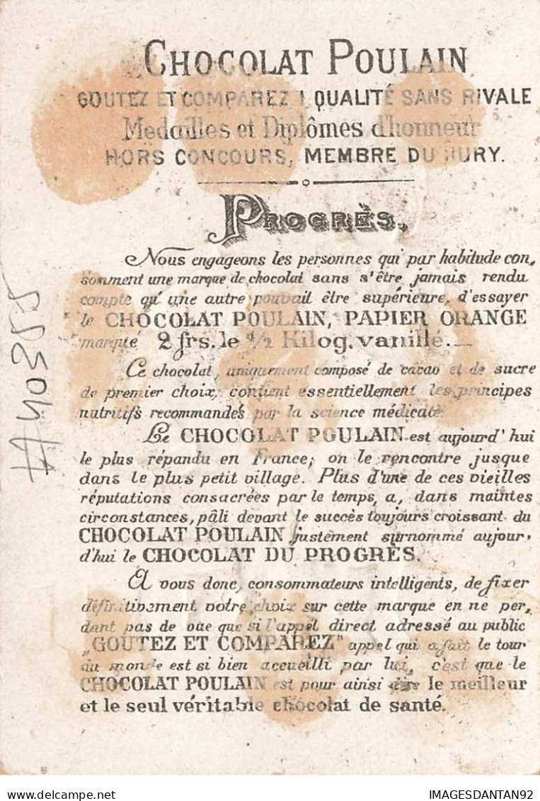 CHROMO #CL40355 CHOCOLAT POULAIN ENFANTS PECHE CANNE A PECHE - Poulain