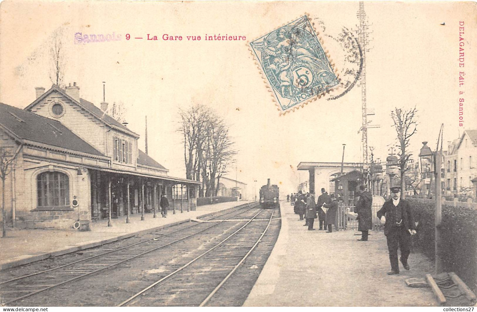 95-SANNOIS- LA GARE VUE INTERIEURE - Sannois