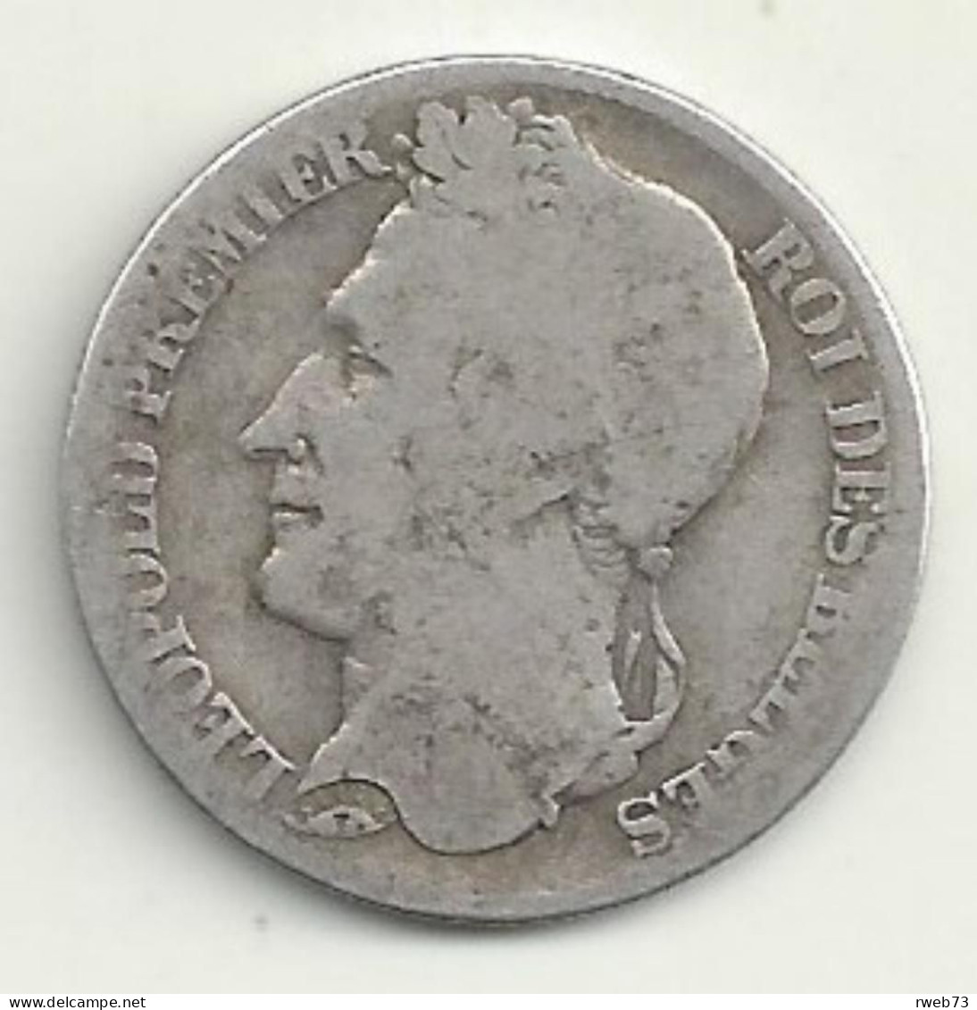 BELGIQUE - 1 Franc - 1844 - B/TB - 1 Frank