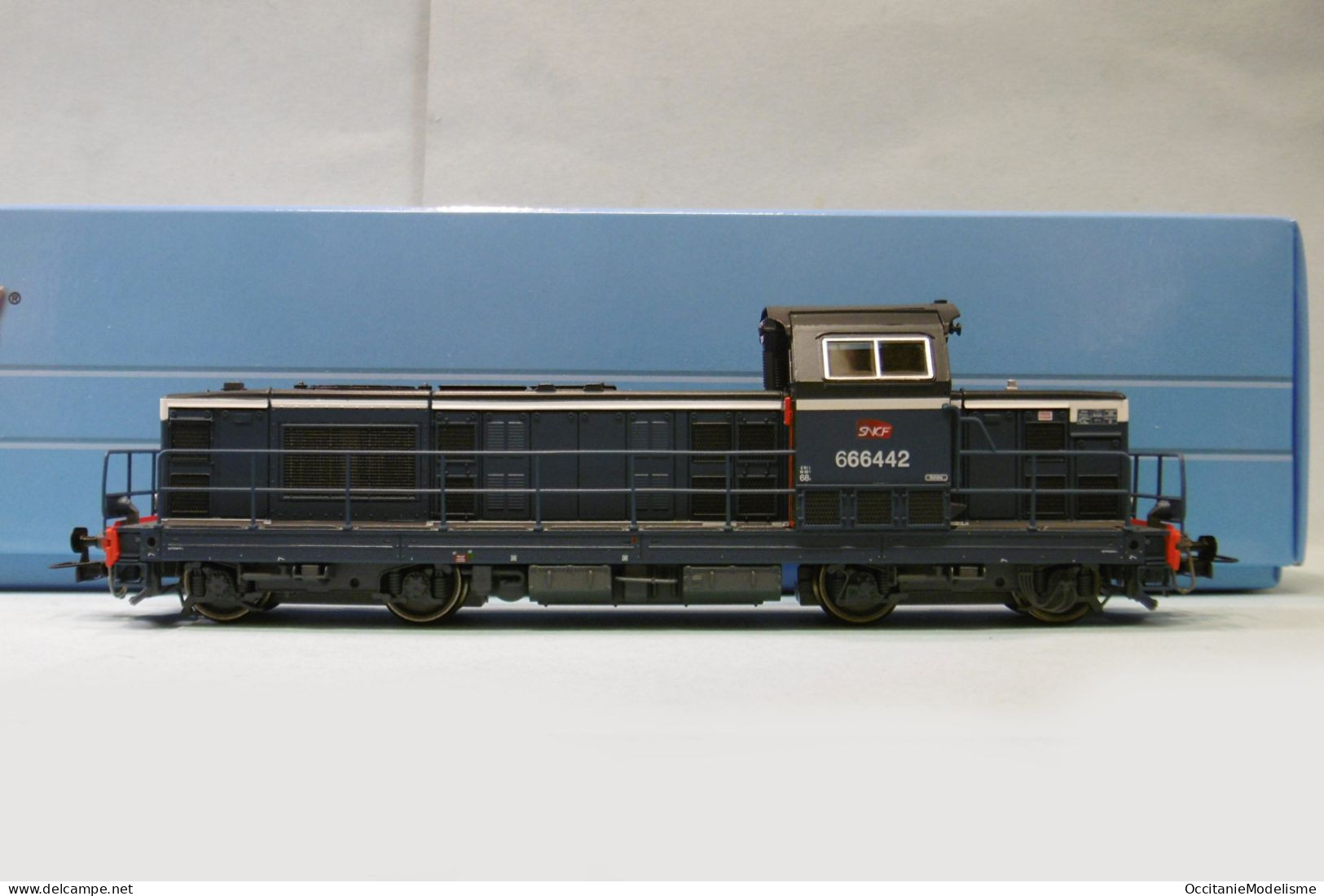 Jouef - Locomotive DIESEL BB 666442 66400 SNCF Bleu ép. VI DCC Sound Réf. HJ2441S Neuf HO 1/87 - Locomotives