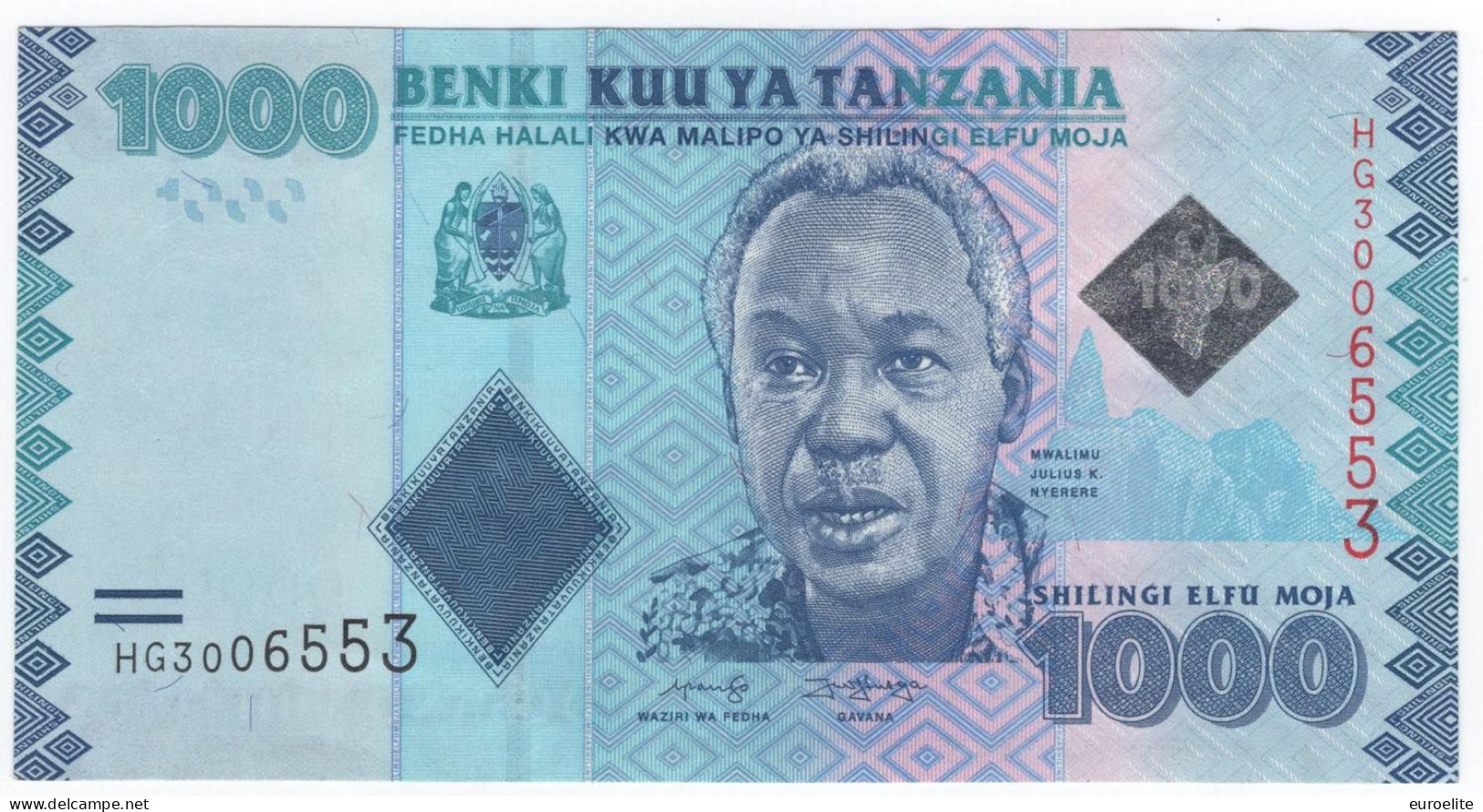 Tanzania - Repubblica (dal 1964) - 1000 Shilingi 2010-2019 - Tanzania