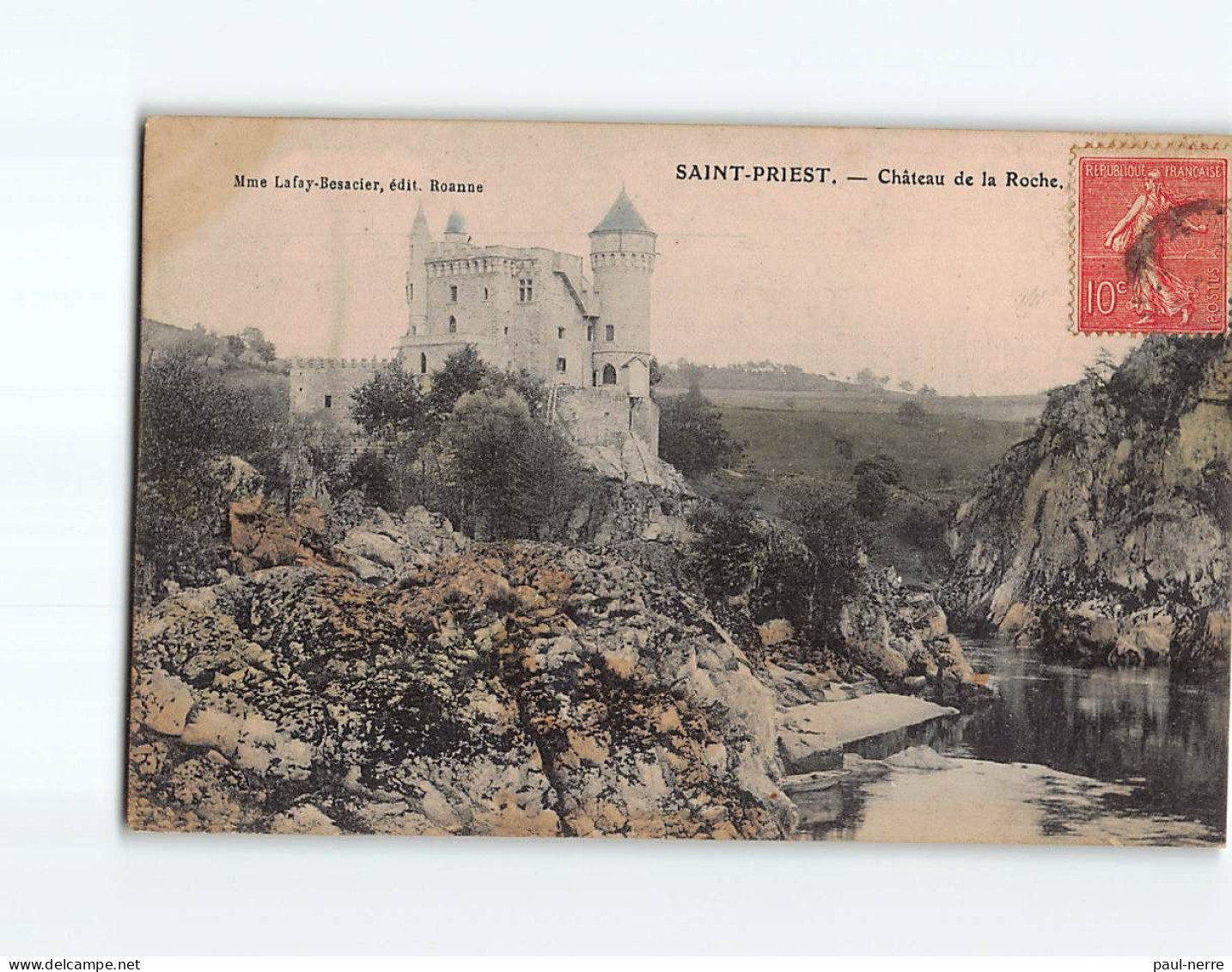 SAINT PRIEST : Château De La Roche - état - Saint Priest