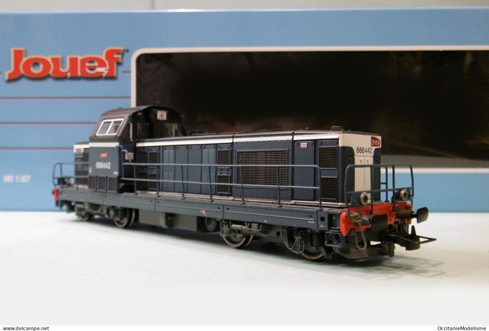 Jouef - Locomotive DIESEL BB 666442 66400 SNCF Bleu ép. VI Réf. HJ2441 Neuf HO 1/87 - Loks