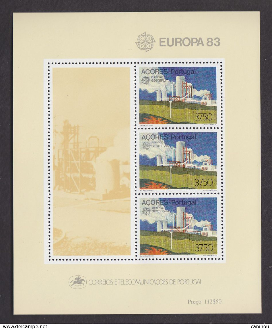 PORTUGAL ACORES EUROPA GEOTHERMIE 1983 Y & T BF 4 NEUF SANS CHARNIERE - Azoren