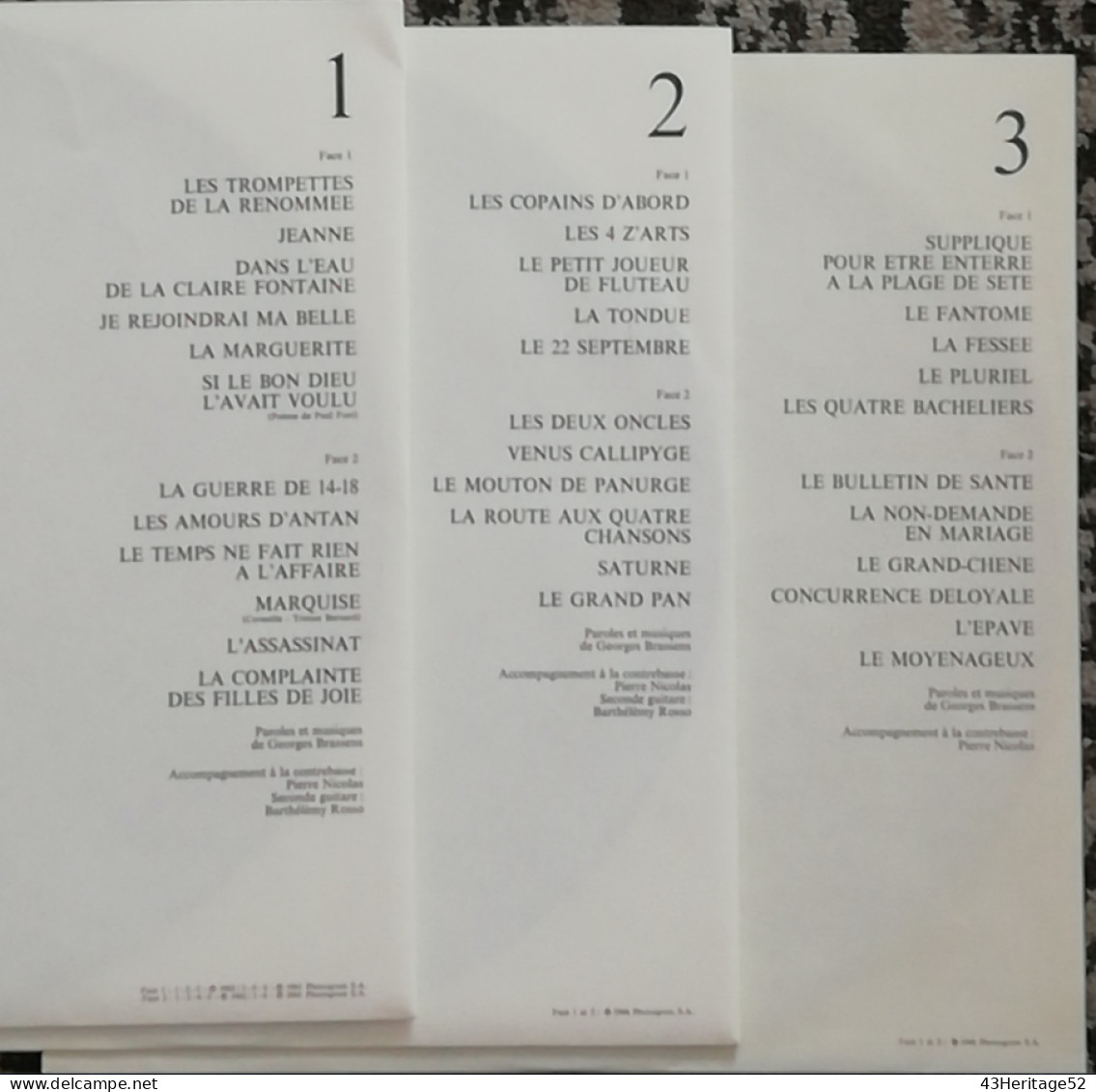 BRASSENS COFFRET *** - CHANSONS DE 1961 À 1966 - Autres - Musique Française