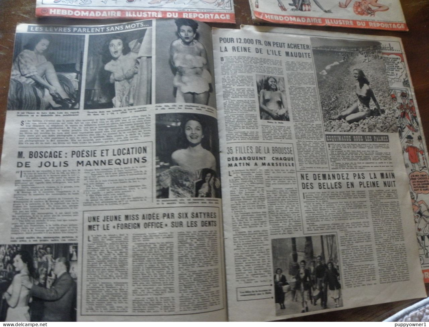 4 vintage V magazine 1949 (érotisme pour adultes)