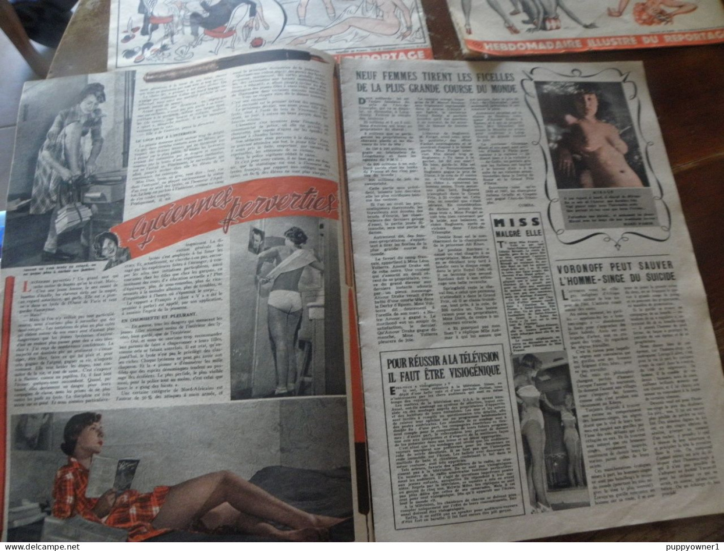 4 vintage V magazine 1949 (érotisme pour adultes)