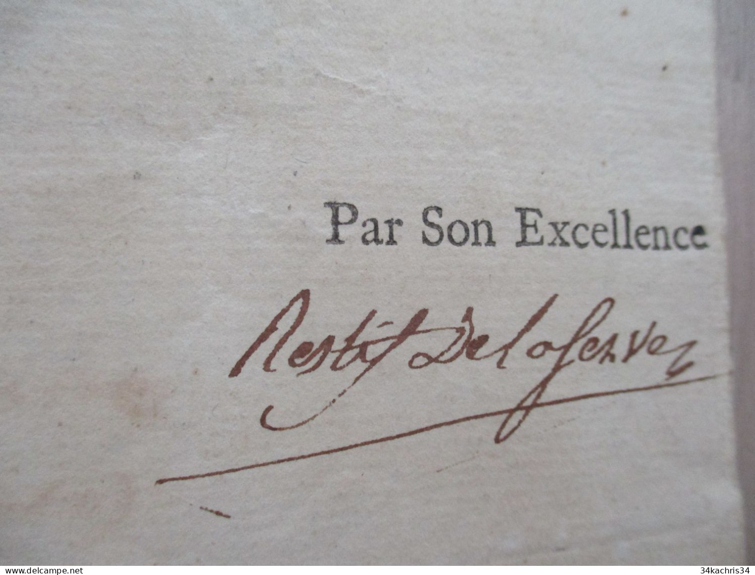 L11 Londres 09/04/1788 Certification Signé Marquis De La Luzerne Ambassadeur De France Pour Jeanne De Fogasse Laverne - Historical Figures
