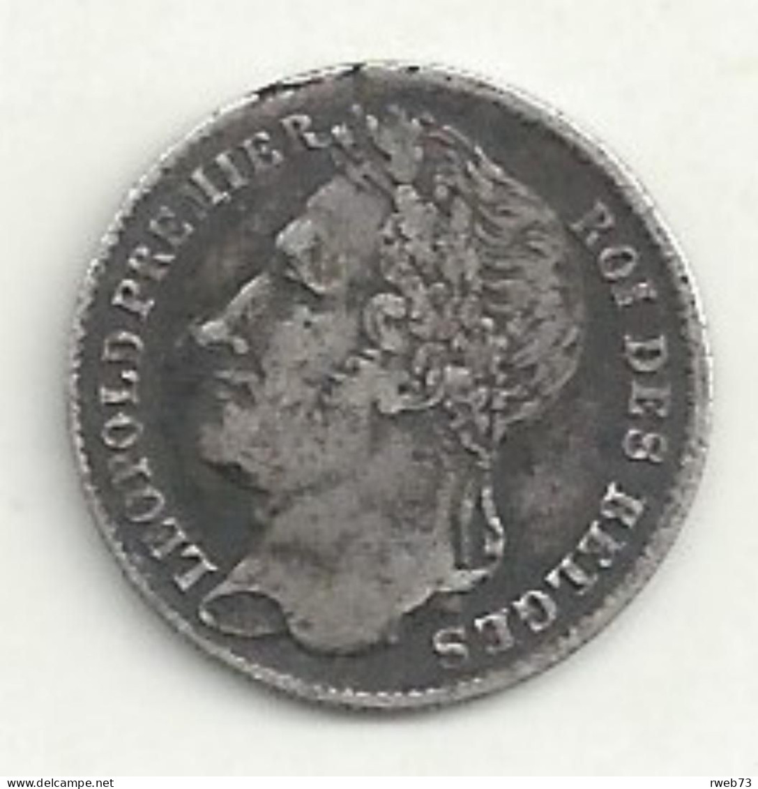 BELGIQUE - 1/4 Franc - 1844 - Argent - TB/TTB - 1/4 Frank