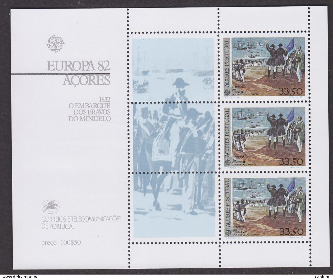 PORTUGAL ACORES EUROPA ARMEE 1982 Y & T BF 3 NEUF SANS CHARNIERE - Azores