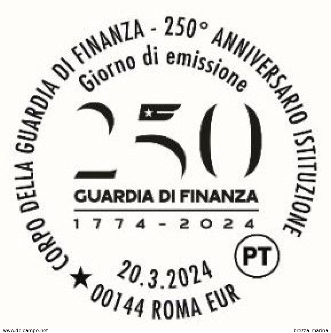 Nuovo - MNH - ITALIA - 2024 - 250 Anni Del Corpo Della Guardia Di Finanza – Logo - Foglietto - B - Blocks & Sheetlets