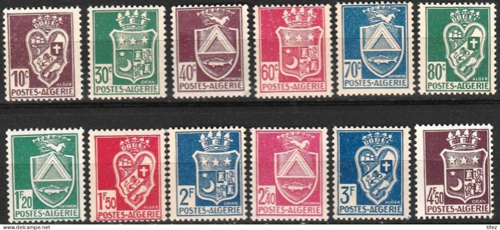 Année 1942-N°184/195 Neufs**MNH : Armoiries De Villes : émission De Paris Sans Signature = 12 Valeurs - Neufs