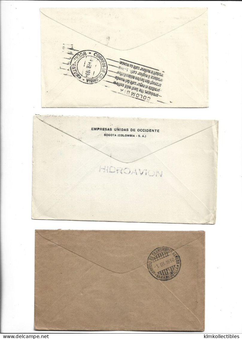 COLOMBIA - POSTAL HISTORY LOT - AIRMAIL HIDROAVION - Colombie