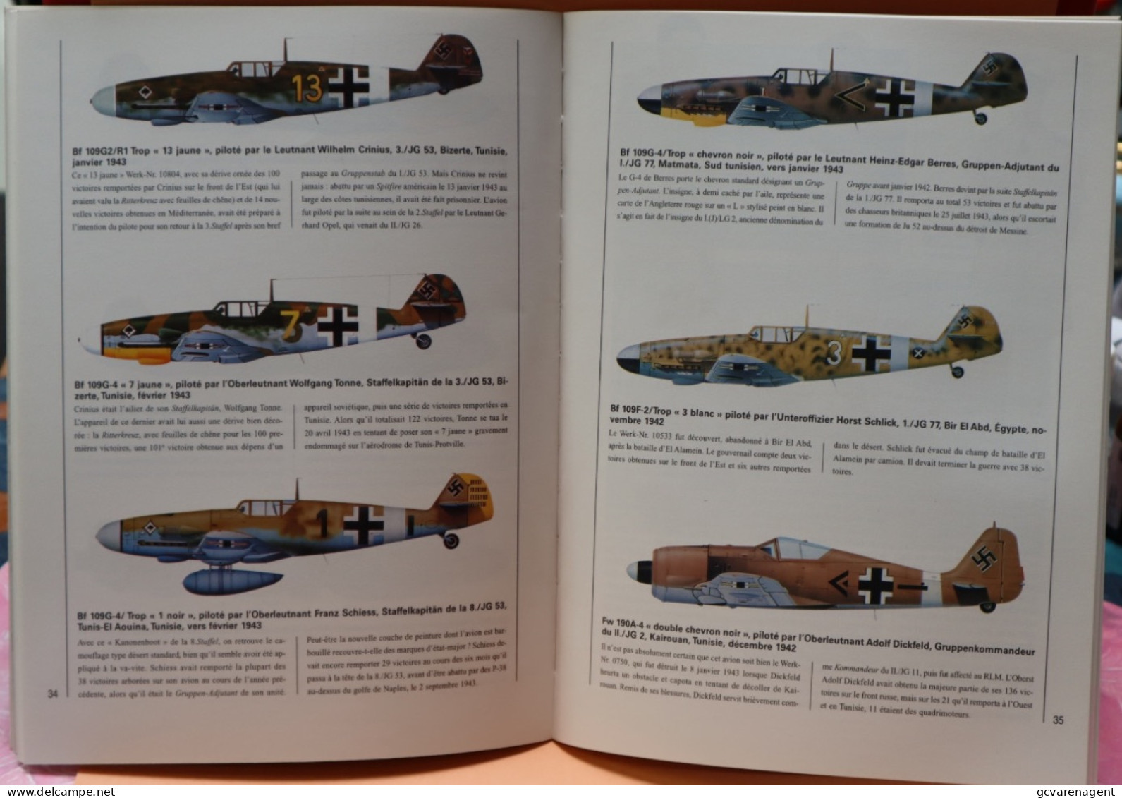 LES COMBATS DU CIEL - LA LUFTWAFFE EN AFRIQUE DU NORD  - BELLE ETAT - 64 PAGES     2 IMAGES - AeroAirplanes