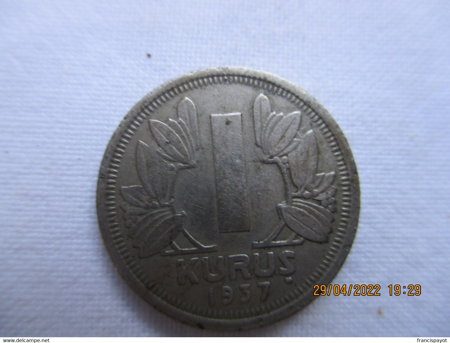 Turkey: 1 Kurus 1937 - Turkije