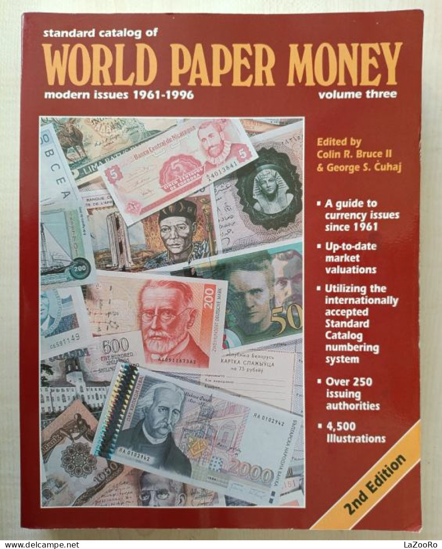LaZooRo: Standard Catalog Of WORLD PAPER MONEY 2nd Edition Vol. 3 1961-1996 - Banknotes Catalog - Libri & Software