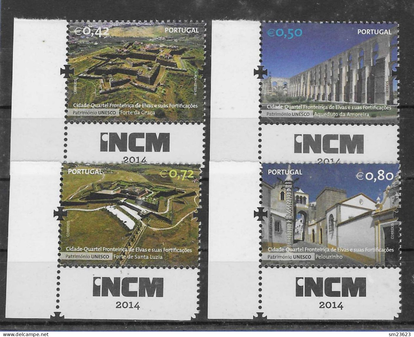 Portugal  2014  Mi.Nr. 3952 / 3955 , Patrimönio UNESCO - Postfrisch / MNH / (**) - Unused Stamps