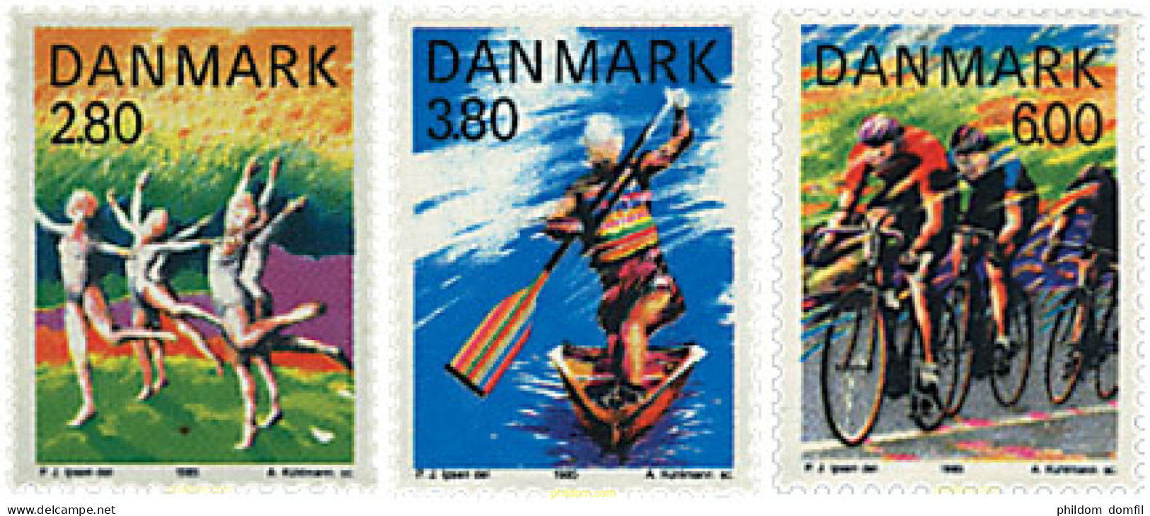 727867 HINGED DINAMARCA 1985 DEPORTES - Unused Stamps