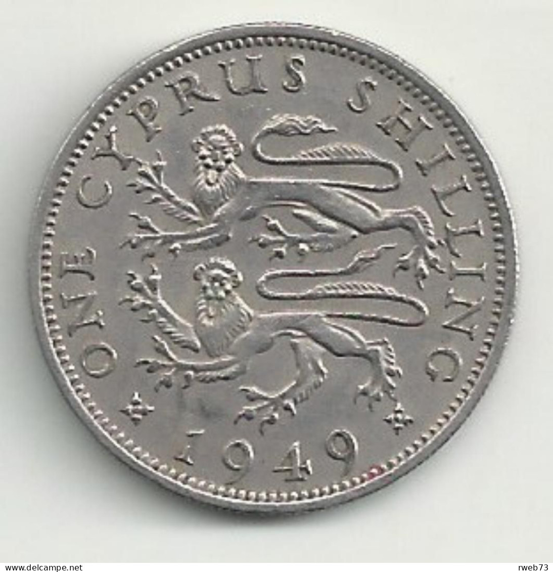 CHYPRE - 1 Shilling - 1949 - TB/TTB - Cyprus