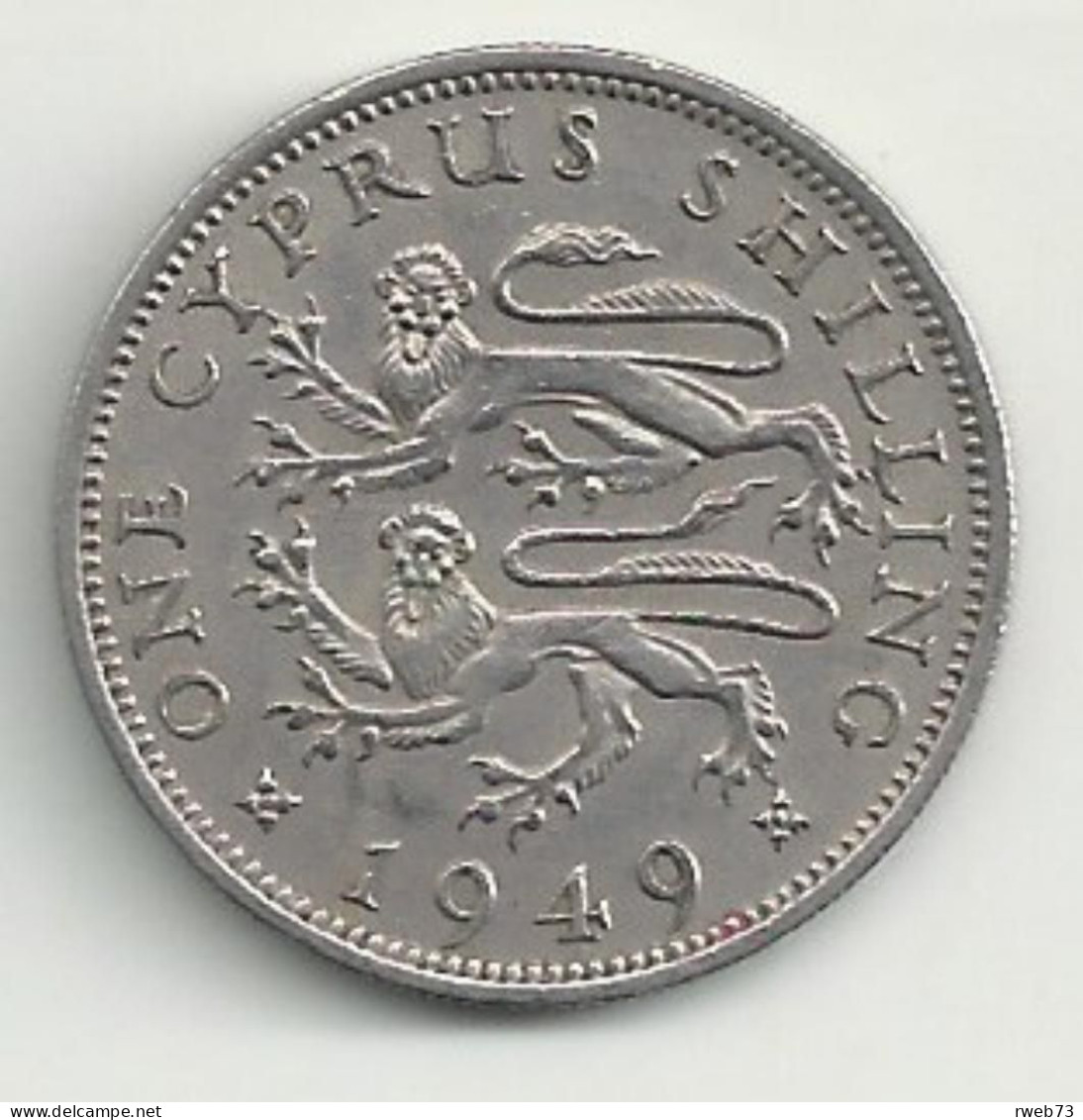 CHYPRE - 1 Shilling - 1949 - TB/TTB - Chipre