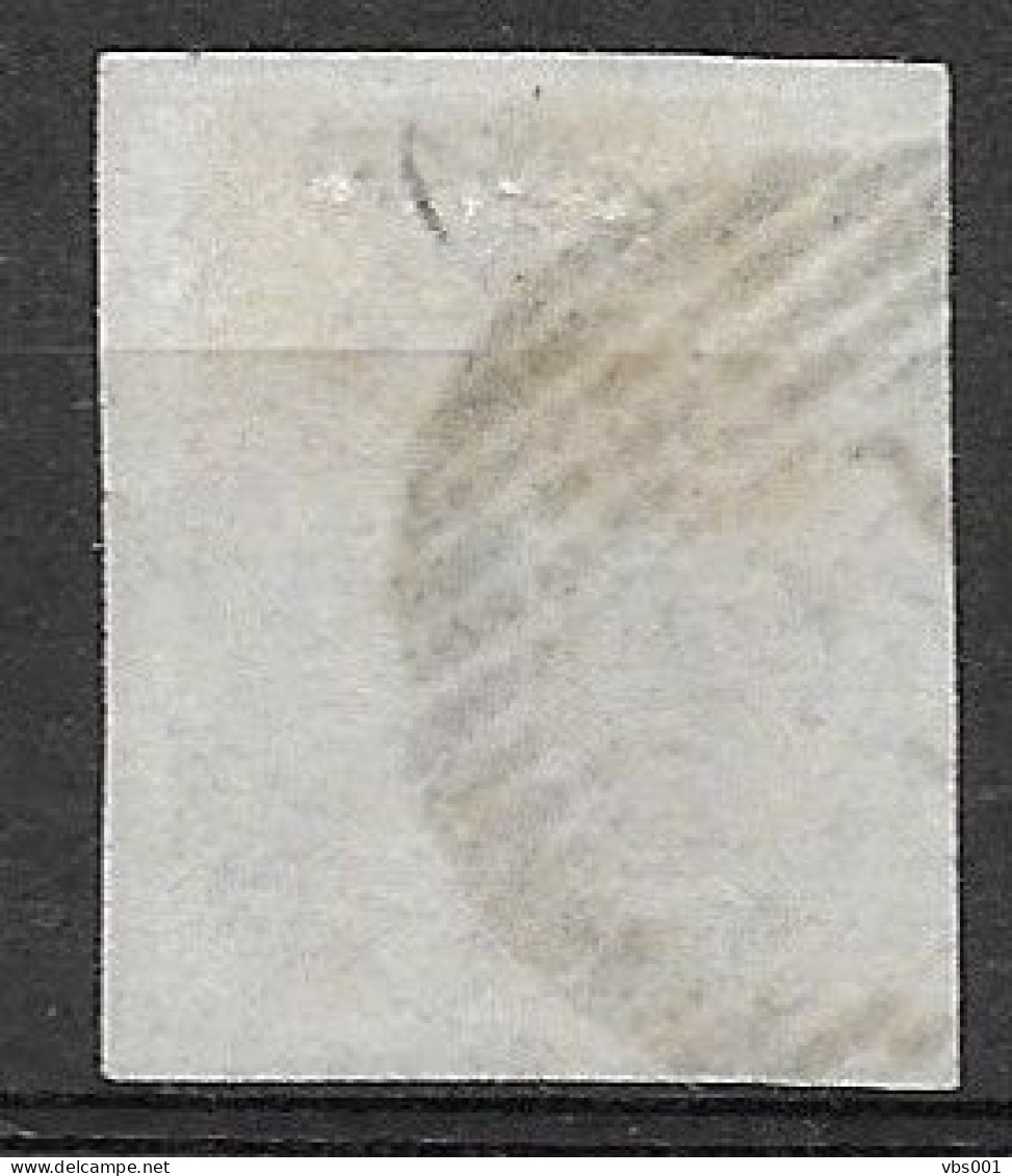 OBP12 Met 4 Randen (onder Nipt) En Gebuur, Met Balkstempel P34 Dison ( Zie Scans) - 1858-1862 Medaglioni (9/12)