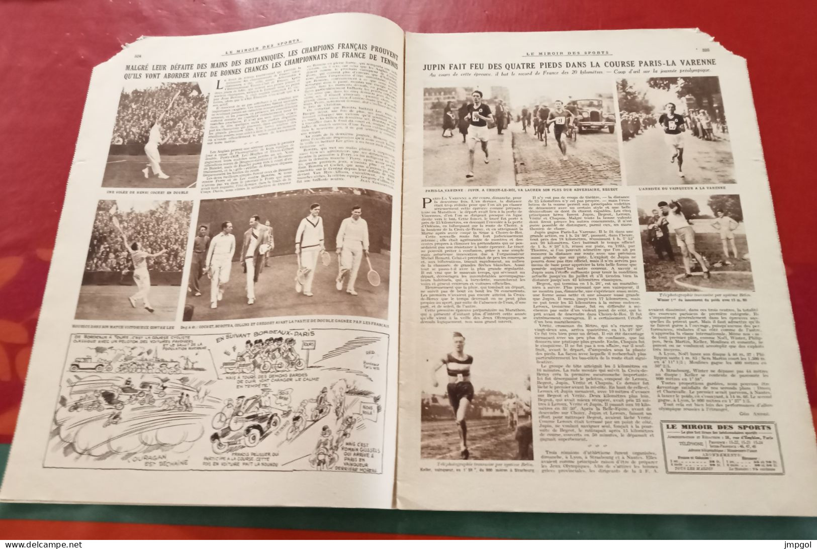 Miroir Des Sports N°652 Mai 1932 Gijssels Bordeaux Paris Course Paris La Varenne Boxe Alfonso Brown  Giro Buse Magne - Sport