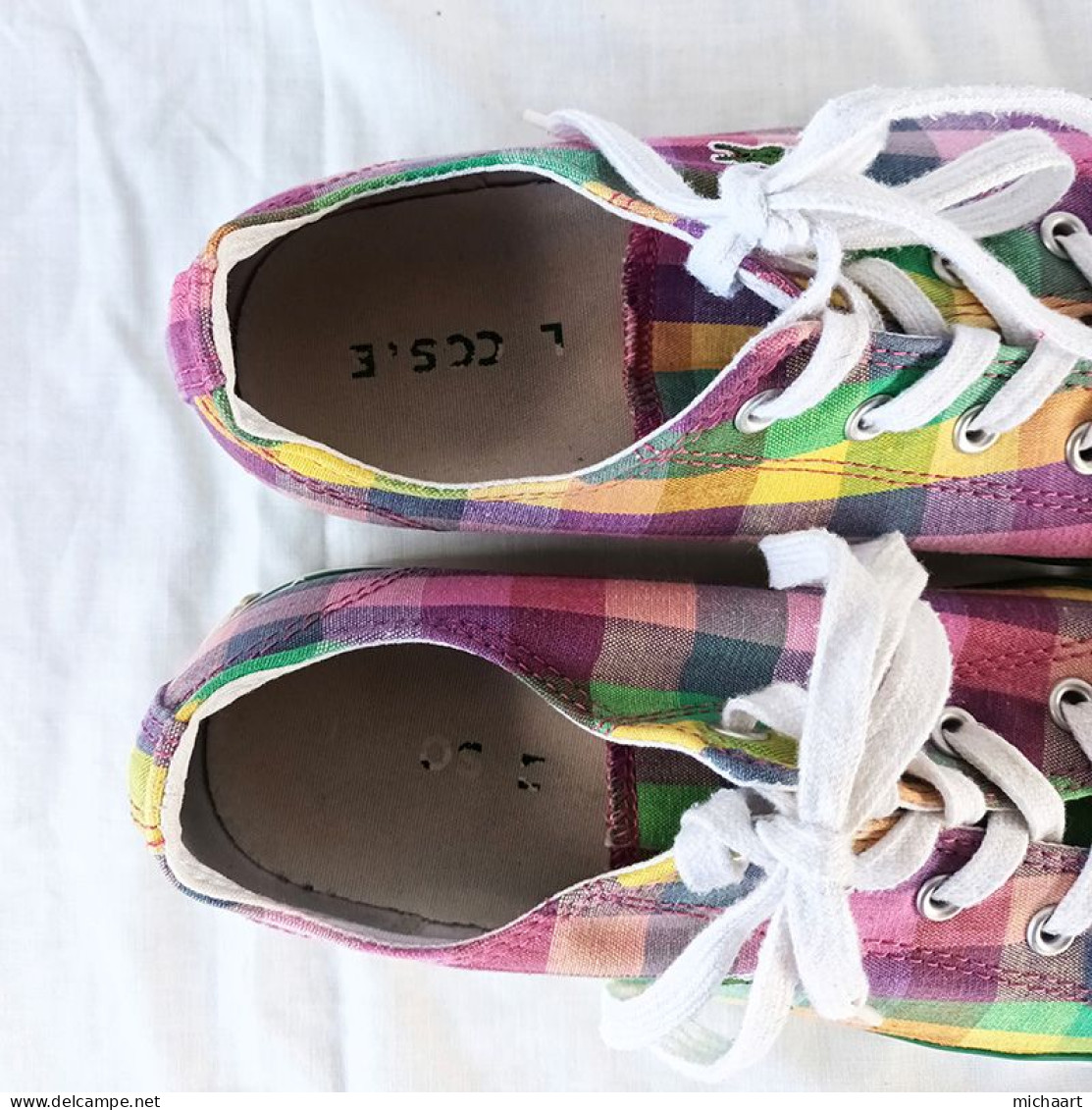 Lacoste Women Shoes Size 8 Multicolor L27 14 SRW TXT Low Top Sneaker 04012
