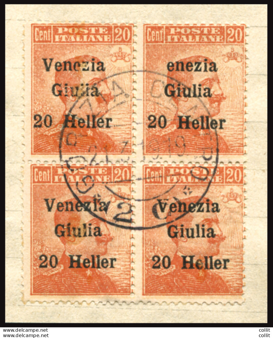 Venezia Giulia 20 Heller Su C. 20 N. 31 Varietà ENEZIA - Andere & Zonder Classificatie