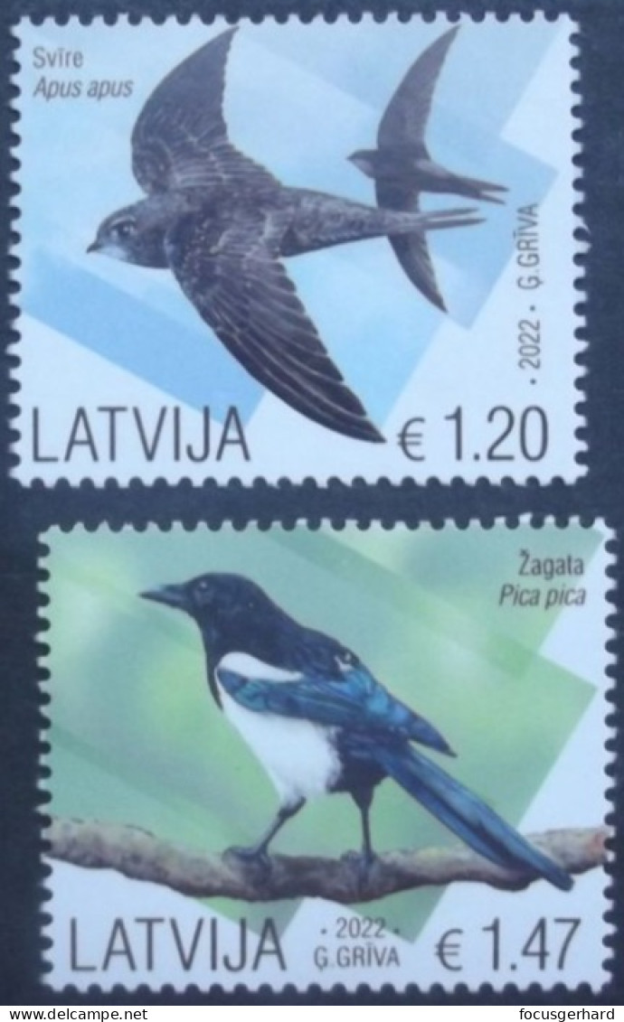 Lettland      Vögel   2022  ** - Gufi E Civette