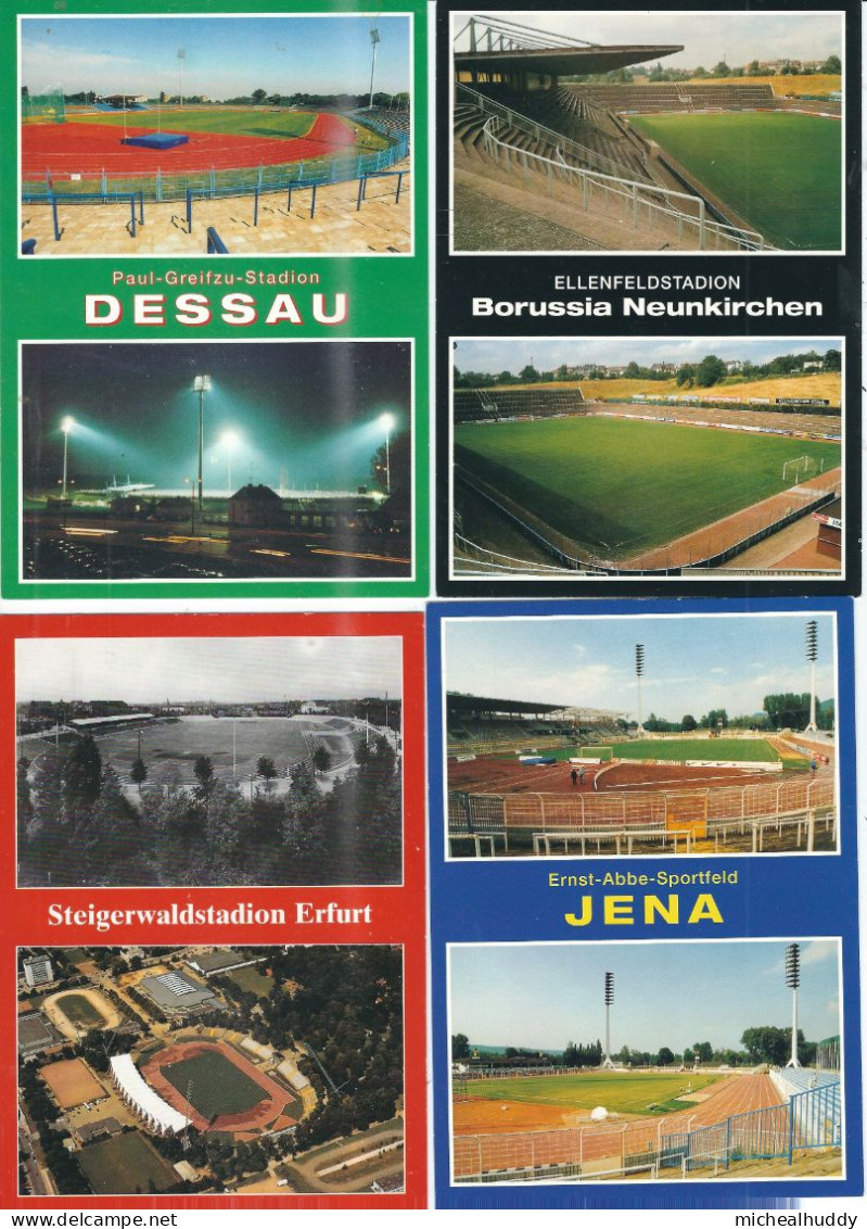 4 POSTCARDS STADIA    GERMANY - Stadiums