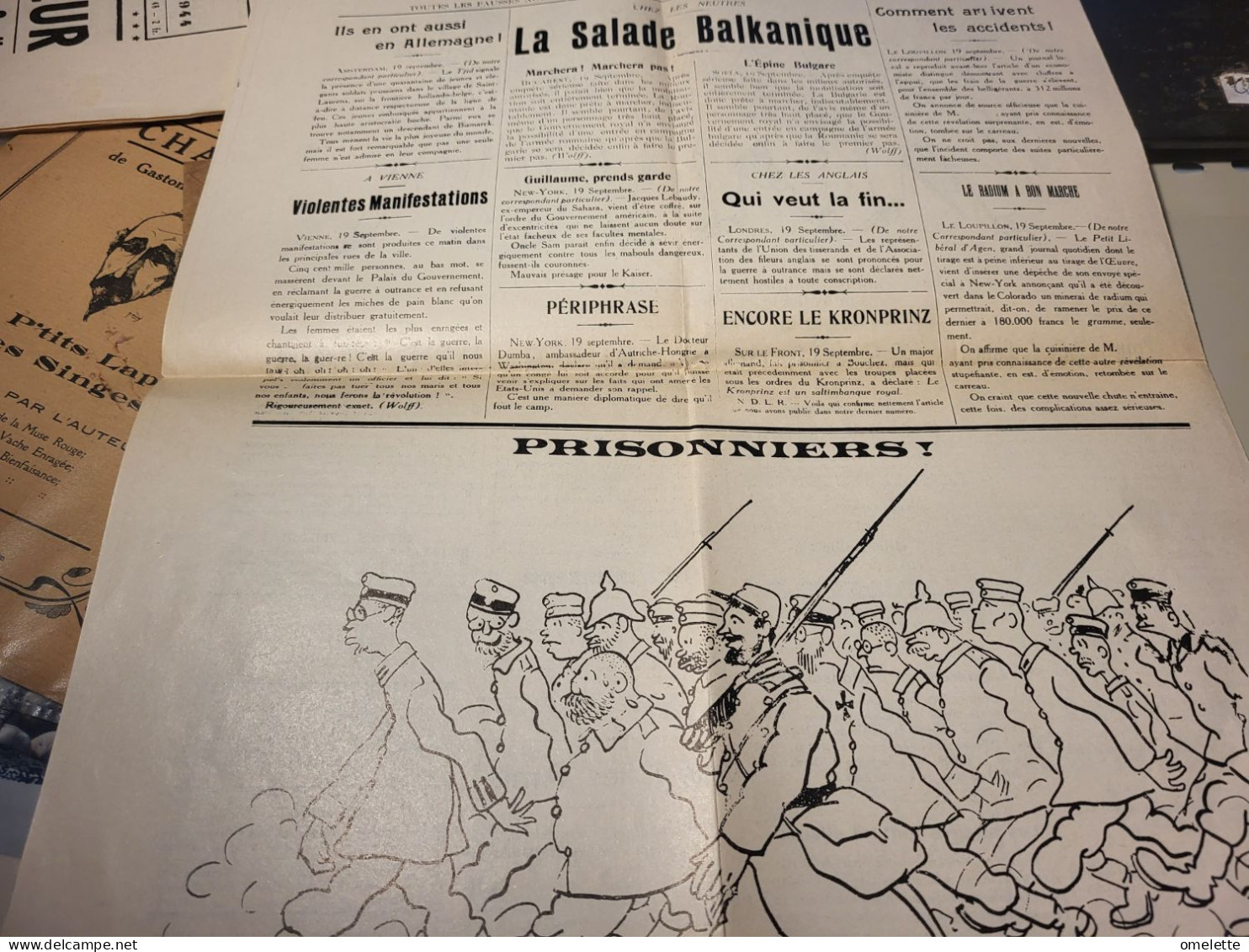 LE CANARD ENCHAINE 1915 /EMBUSQUES/ ACADEMICIENS /PRISONNIERS  //FAC SIMILE - Informations Générales