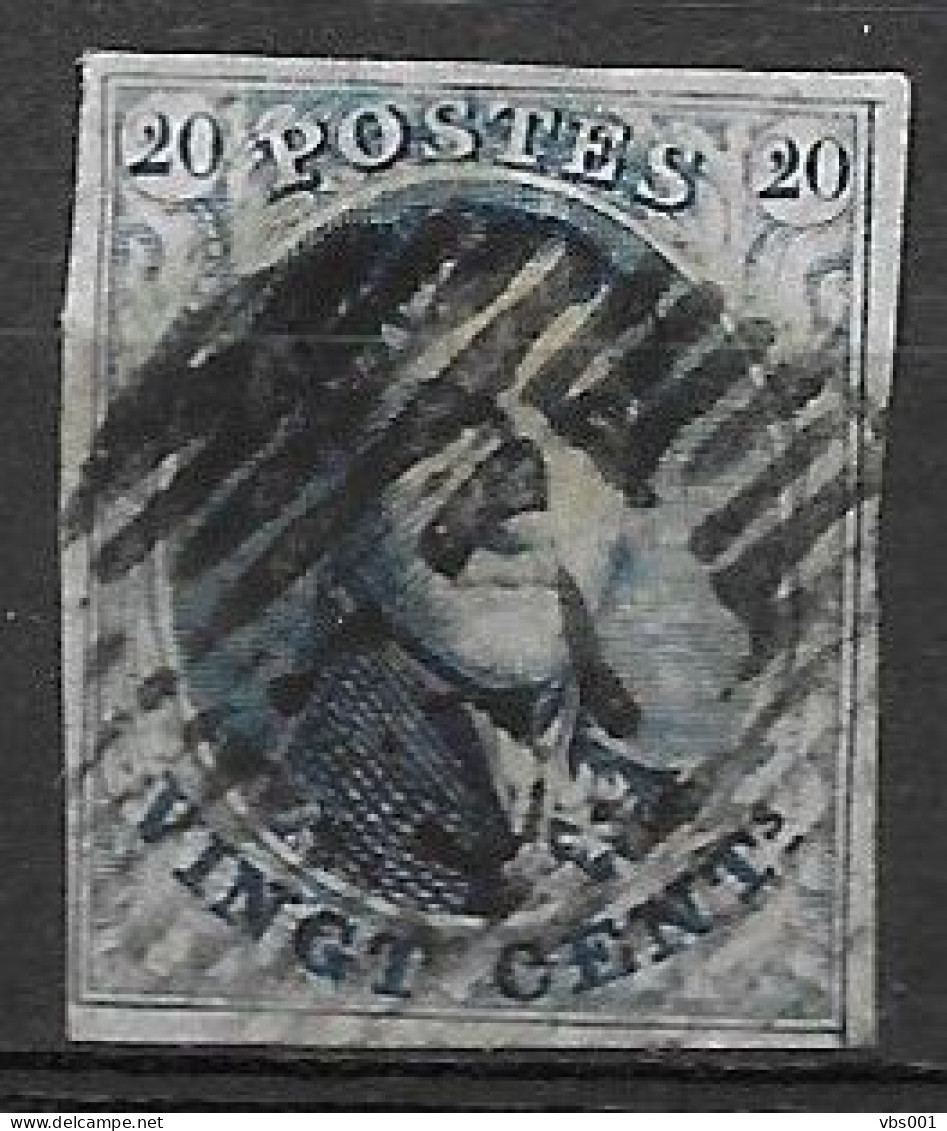 OBP11 Met 4 Randen En Met Balkstempel P37 Eecloo ( Zie Scans) - 1858-1862 Medaillen (9/12)