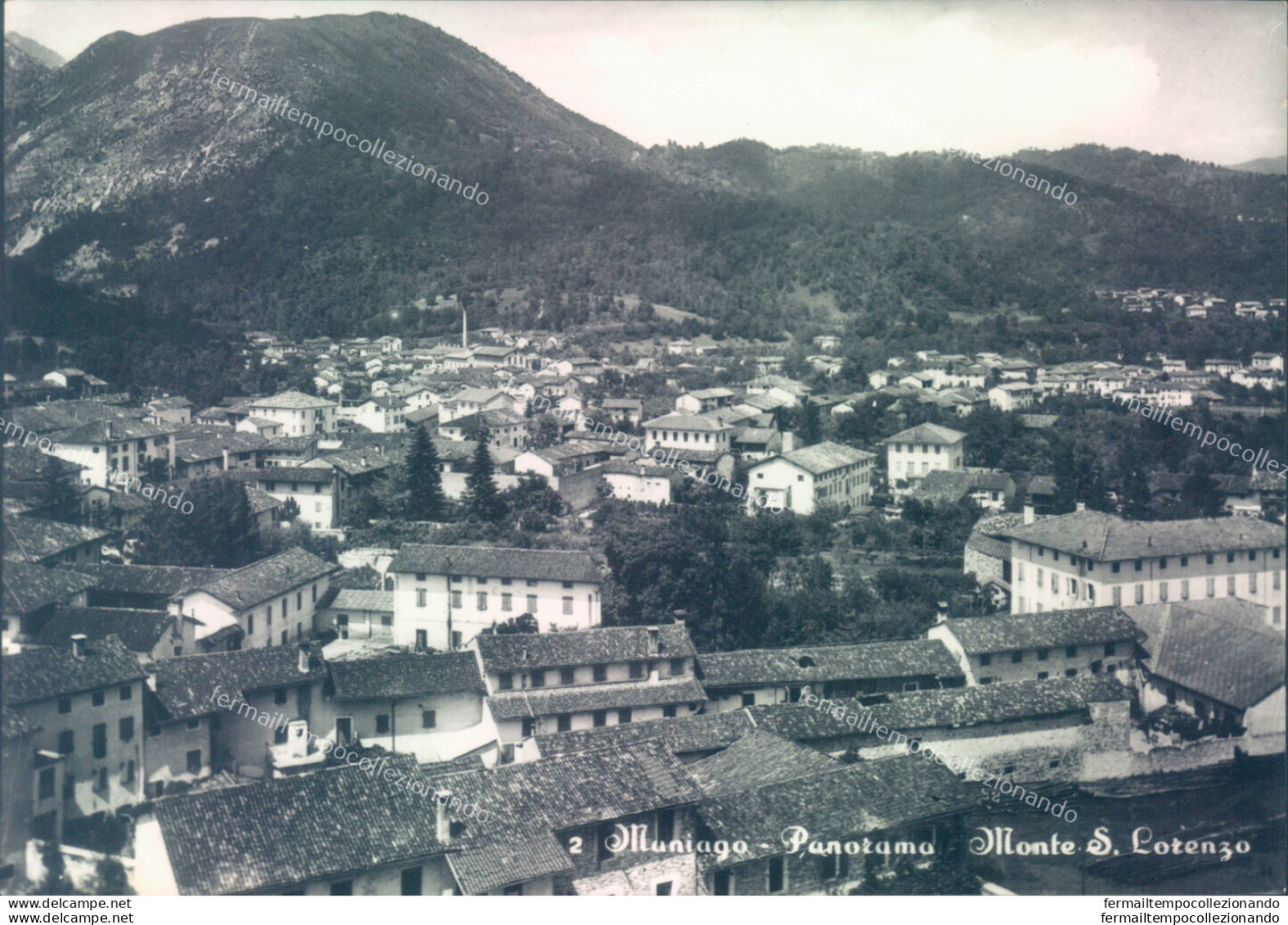 Ac660 Cartolina Maniago Panorama Monte S.lorenzo Provincia Di Pordenone - Pordenone