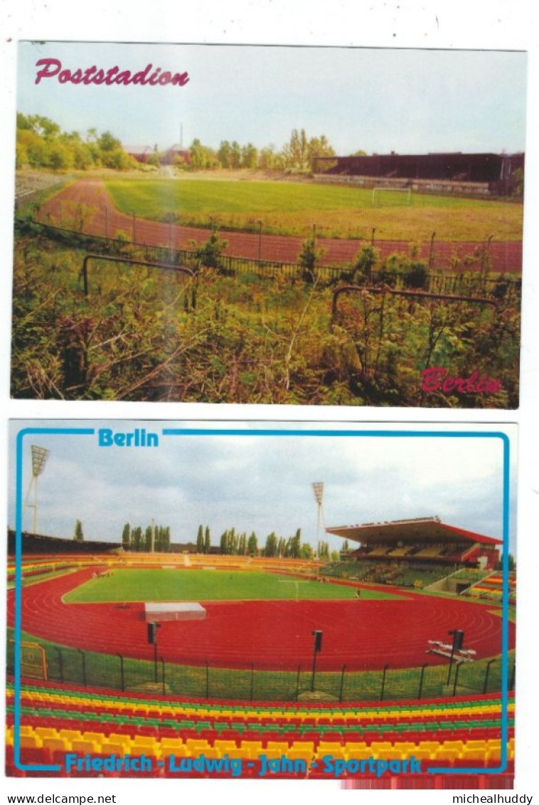 2 POSTCARDS STADIA    GERMANY  BERLIN - Stadien