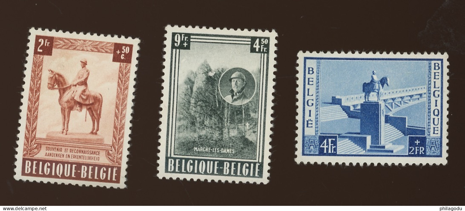 938/940 *.Monument Roi Albert    Cote 33,50 € - Unused Stamps