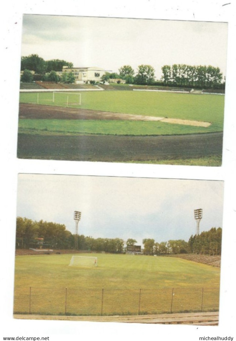 2 POSTCARDS STADIA    POLAND  TODZ /OPOLE - Stadions