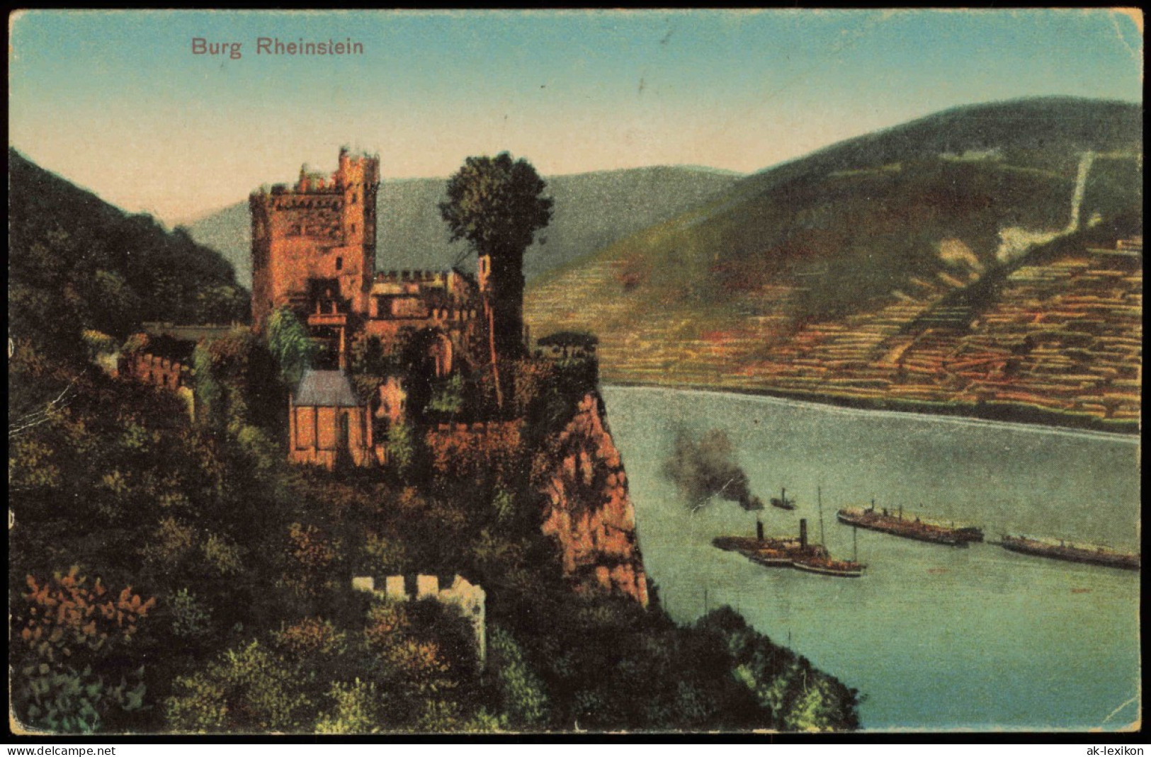 Bingen Am Rhein Burg Schloss Rheinstein Am Rhein (Rhine Castle) 1930 - Bingen