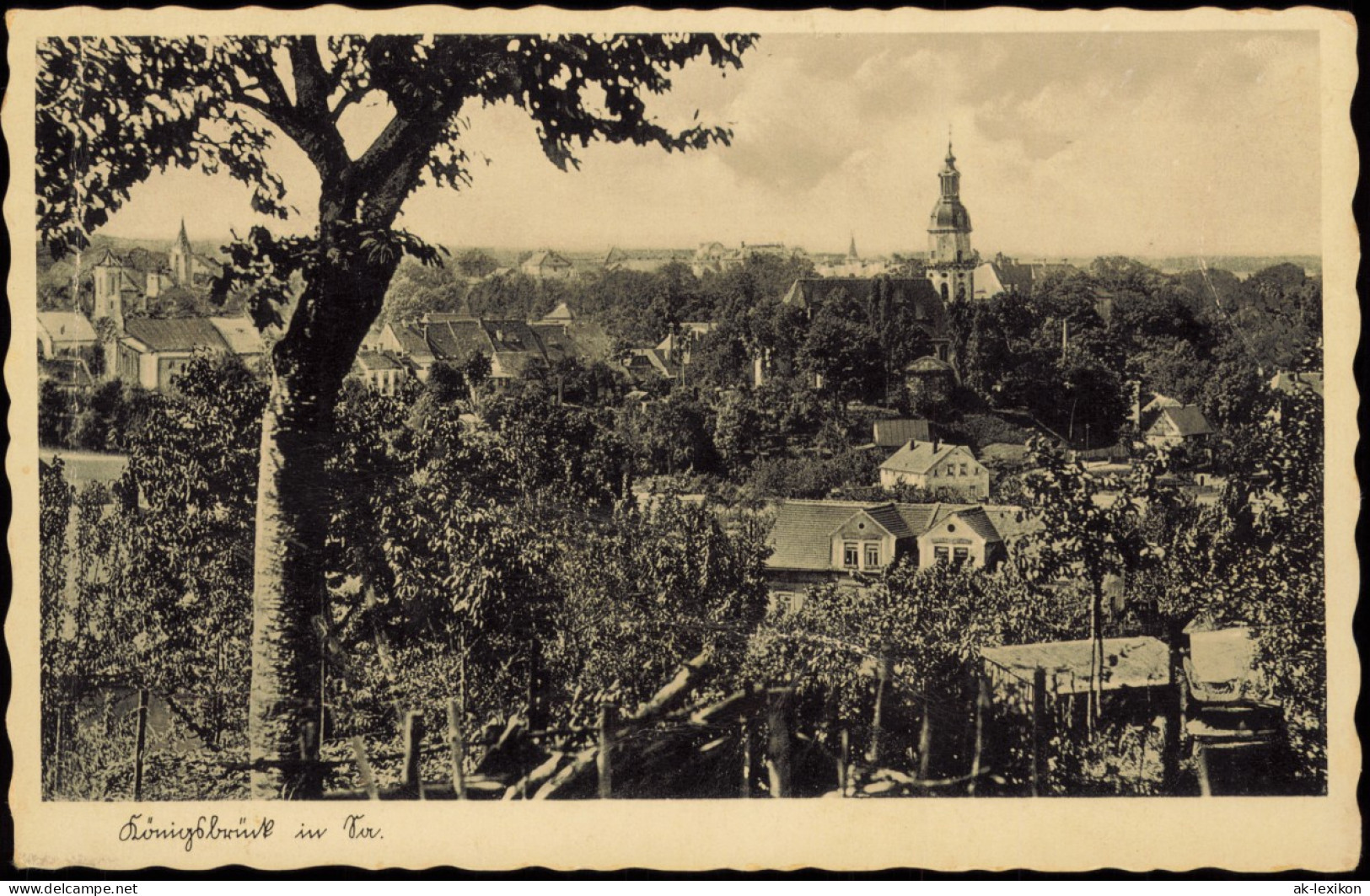 Ansichtskarte Königsbrück Kinspork Totale 1939 - Koenigsbrueck