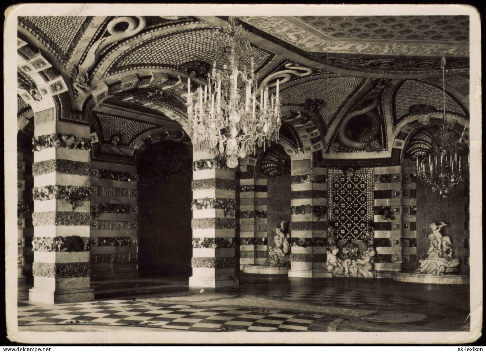 Brandenburger Vorstadt-Potsdam Neues Palais (Sanssouci) Muschelsaal 1930 - Potsdam