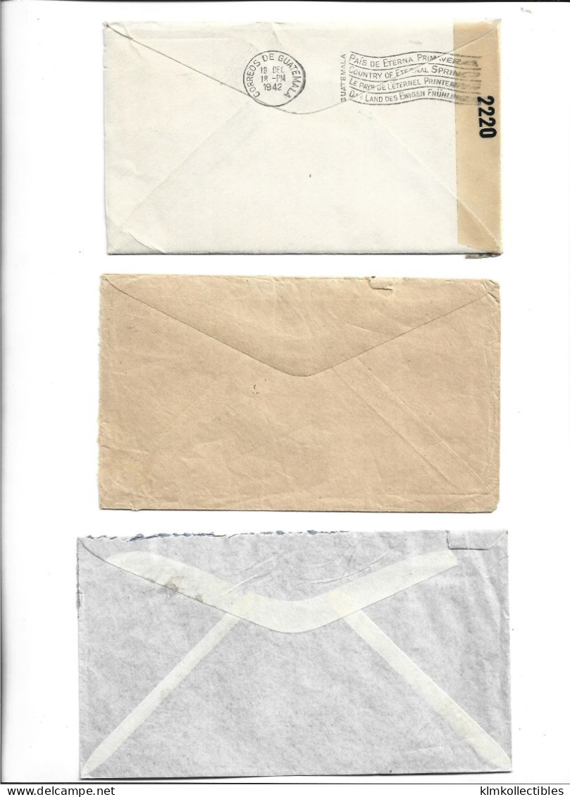 GUATEMALA - POSTAL HISTORY LOT 5 COVERS - AIRMAIL CENSORED - Colombia