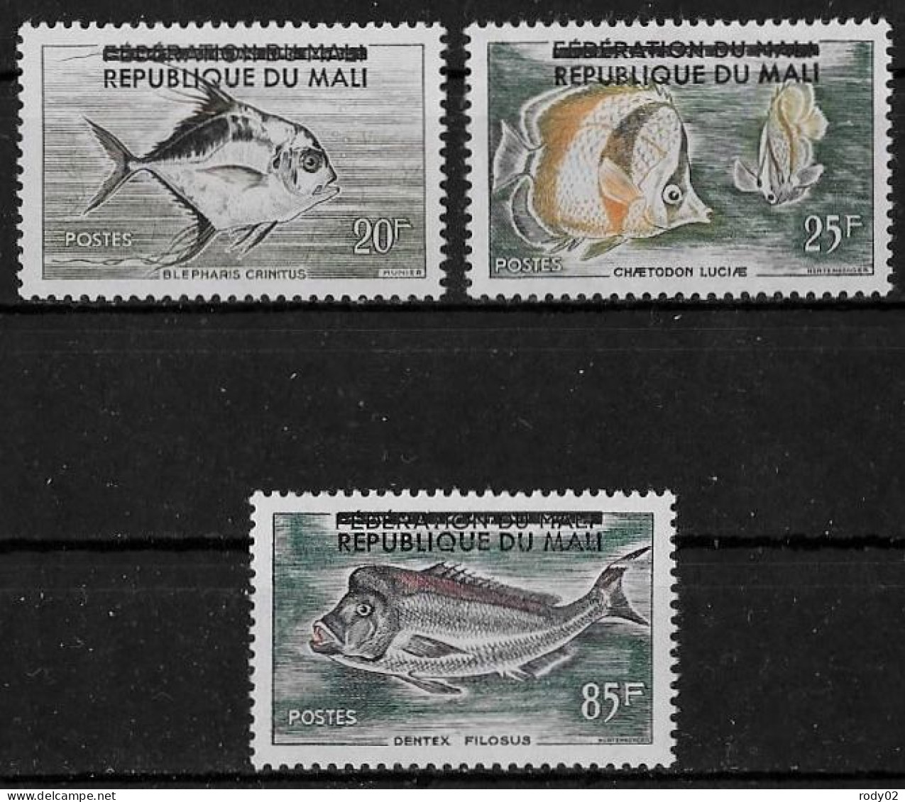 MALI - POISSONS - N° 10 A 12 - NEUF** MNH - Poissons