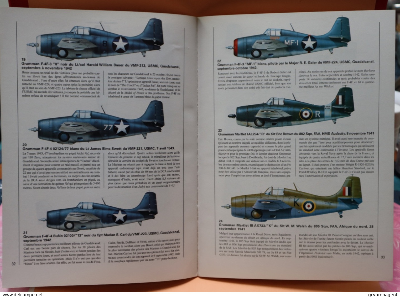 LES COMBATS DU CIEL - LES AS SUR WILDCAT   - BELLE ETAT - 64 PAGES     2 IMAGES - Avión