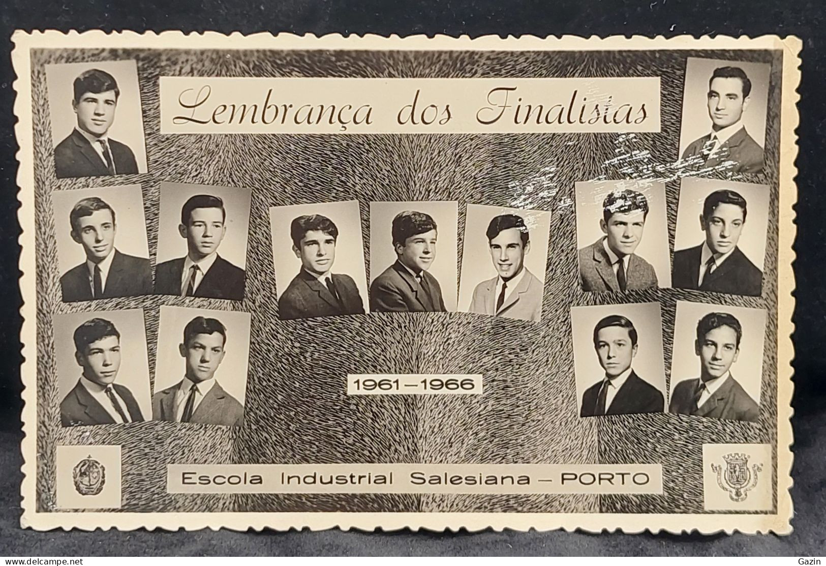 C7/4 - Lembrança Dos Finalistas * Escola Indu. Salesiana - Porto * Anos 60 * Photo Real * Portugal - Porto