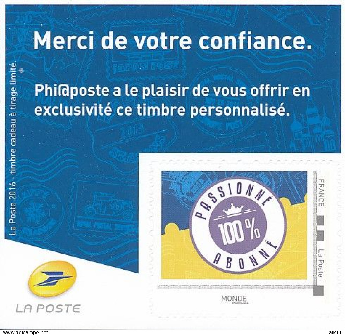 France 2016 - Mini Collector Phil@poste - Collectors