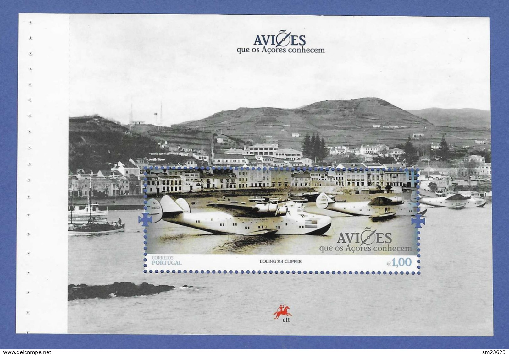 Portugal / Acores  2014  Mi.Nr. 599 (H-Blatt) , Boing 314 Clipper - Postfrisch / MNH / (**) - Nuovi