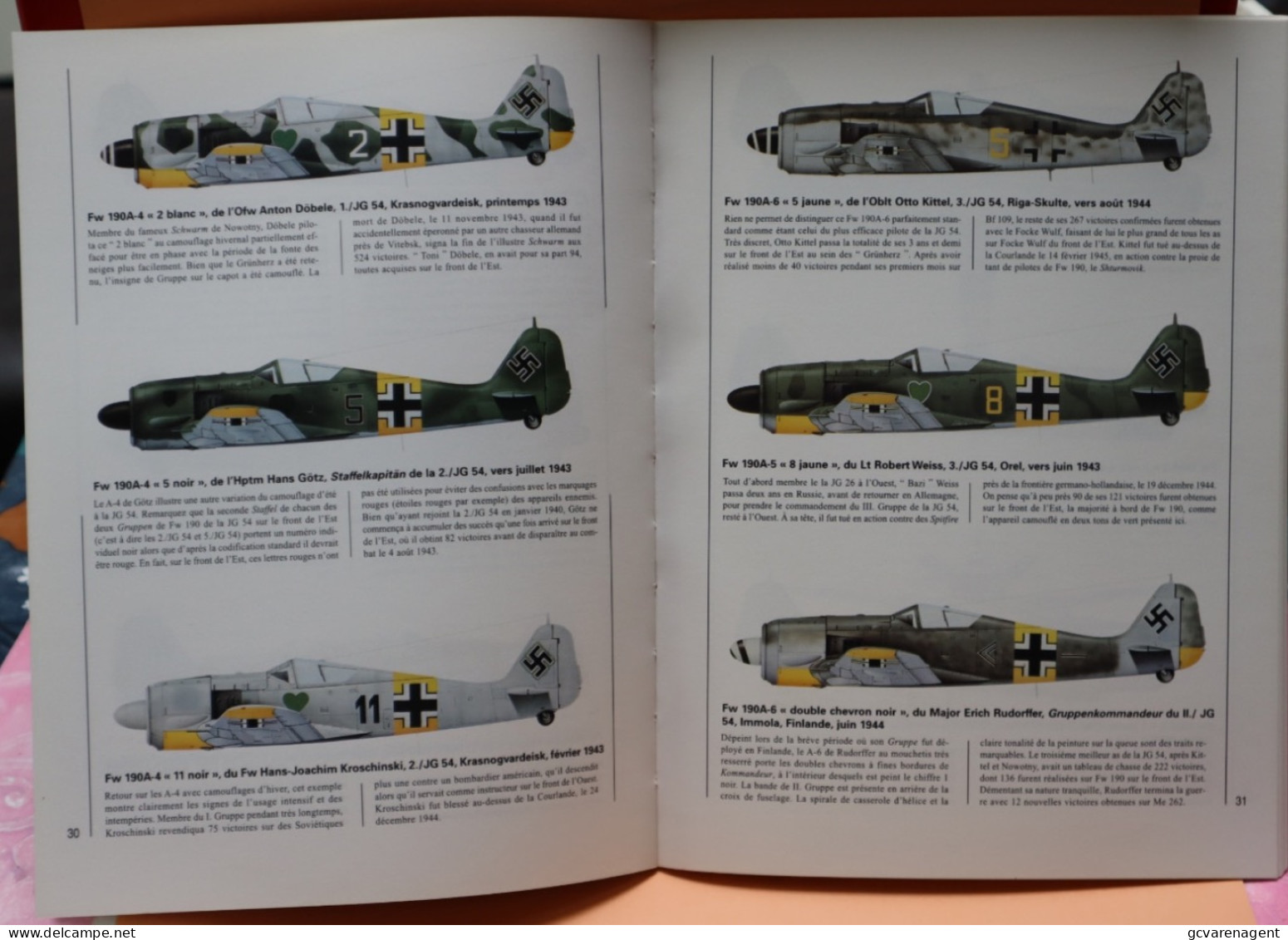 LES COMBATS DU CIEL - FOCKE WULF SUR LE FRONT DE L'EST    - BELLE ETAT - 64 PAGES     2 IMAGES - Avión