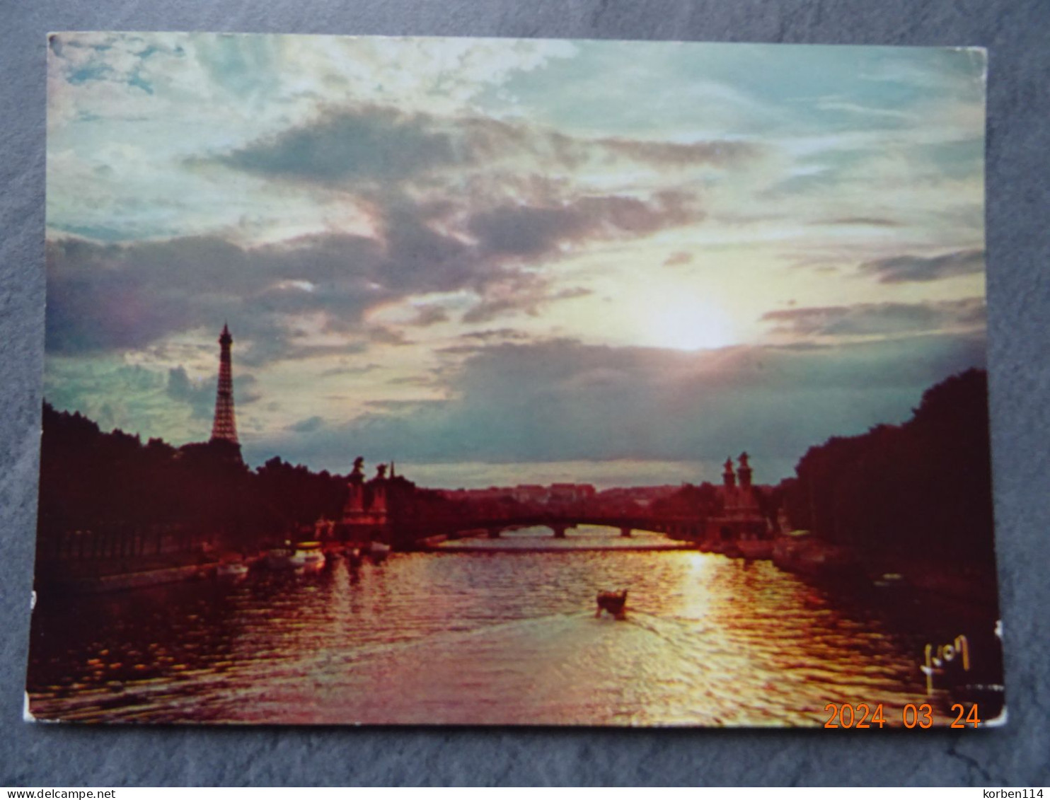 COUCHER DU SOLEIL SUR LA SEINE - La Seine Et Ses Bords