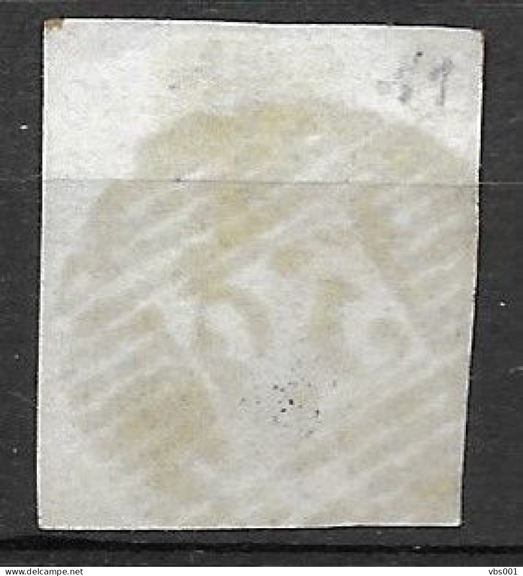 OBP11 Met 4 Randen En Gebuur, Met Balkstempel P39 Fleurus ( Zie Scans) - 1858-1862 Medaillen (9/12)