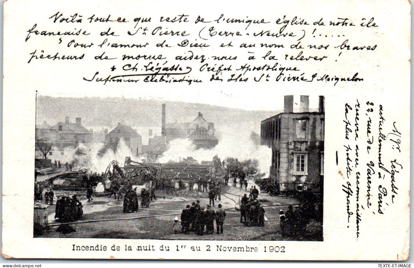 SAINT PIERRE ET MIQUELON - Incendie De 1902 - Saint-Pierre-et-Miquelon