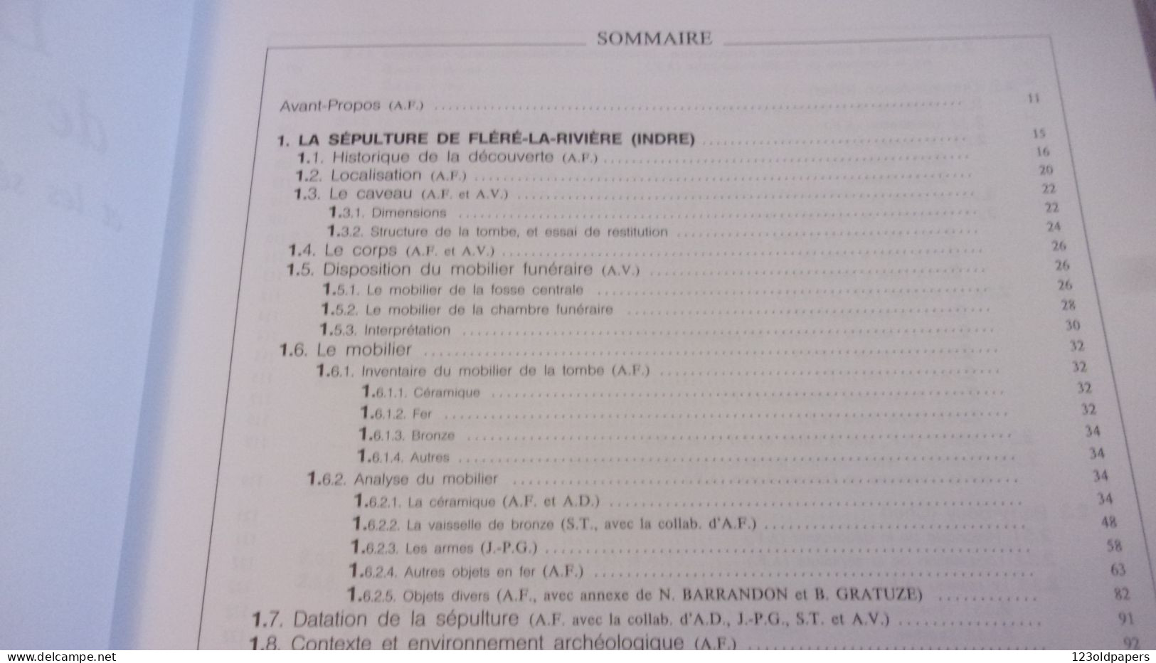 BERRY La Tombe Augustéenne De Fléré-la-Rivière (Indre) Et Les Sépultures Aristocratiques De La Cité Des Bituriges:1993 - Archäologie